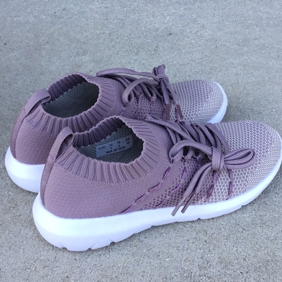 Shoes - Evin Ter new sock slip on shoes. Lavender and white. Women’s size 5
